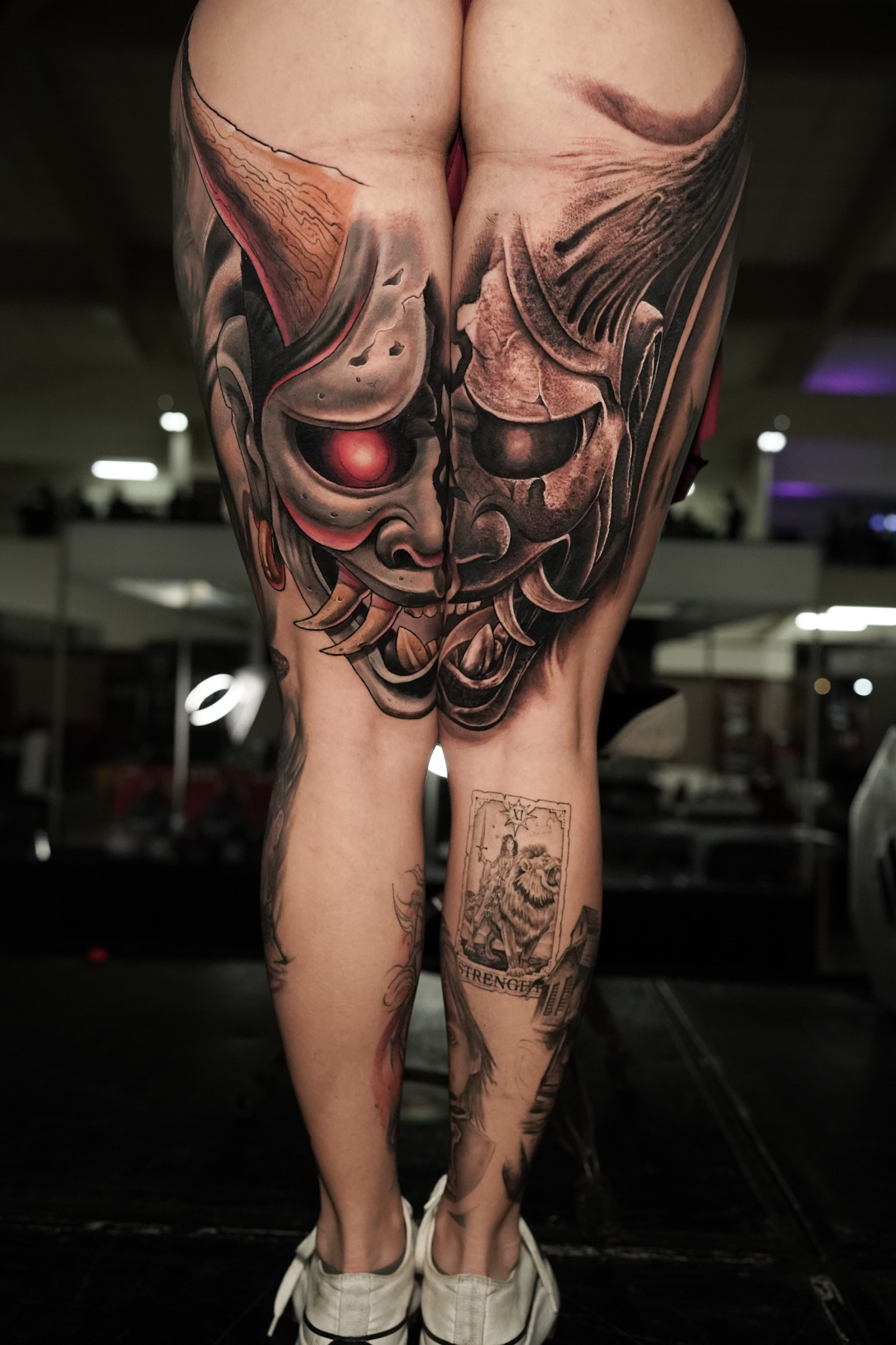 The completed large-scale tattoo collaboration at Taboo Tattoo Fest