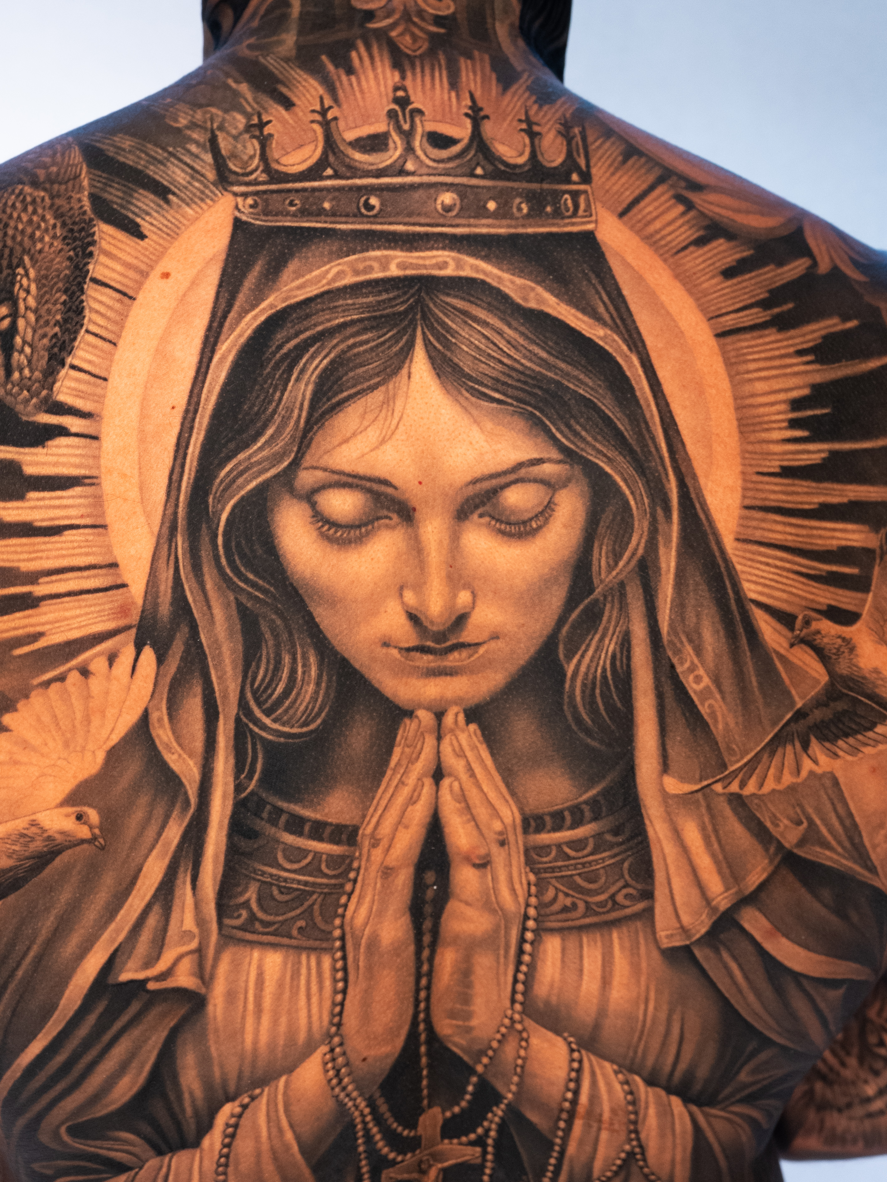 VIRGEN — Back Piece / Black & Grey, photograph 10