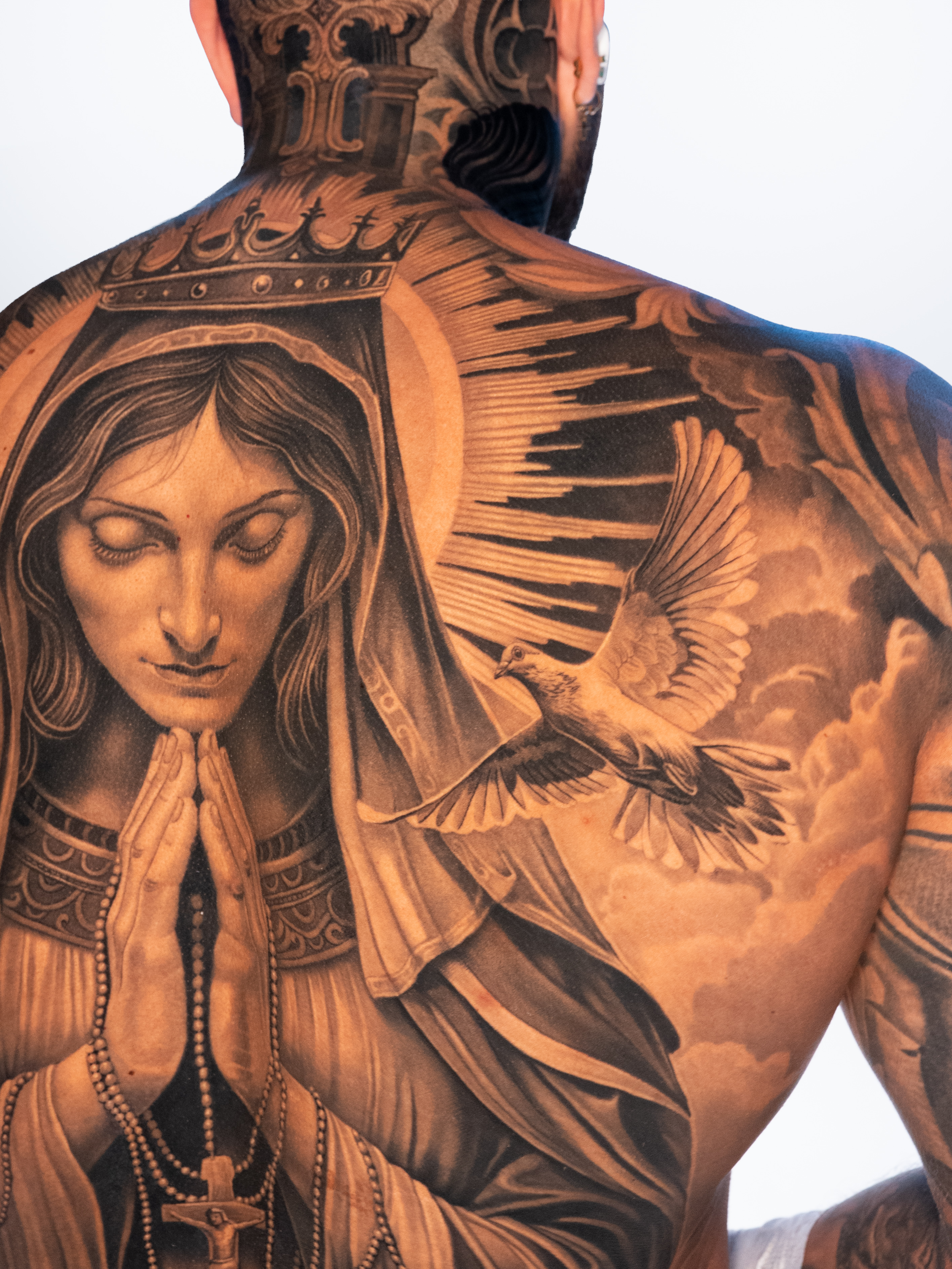VIRGEN — Back Piece / Black & Grey, photograph 8